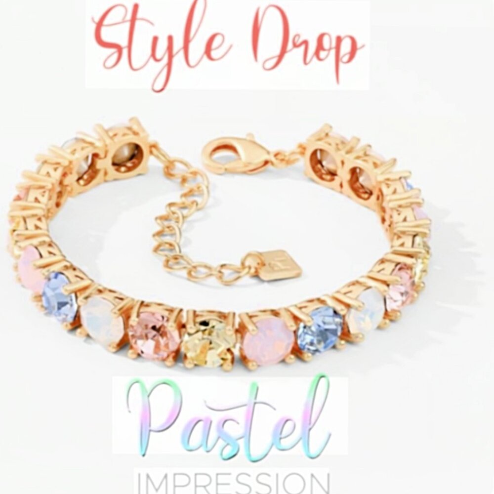 Park Lane Pastel Impression Tennis Bracelet NWT Limited Edition 40 Carats